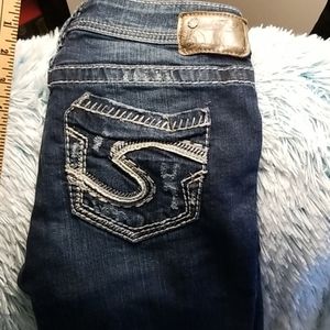 Donated Buckle silver sz24 baby bootcut